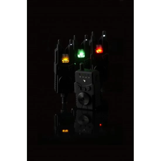 Prologic Custom SMX MKII Bite Alarm Set 4+1 Rojo Amarillo Verde Azul 5 Prologic Custom SMX MKII Bite Alarm Set 4+1 Rojo Amarillo Verde Azul - Imagen 3