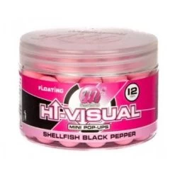 Mainline Hi-Visual Washed Out Mini Pop-Ups Pink Shellfish Black Pepper 12 Mm